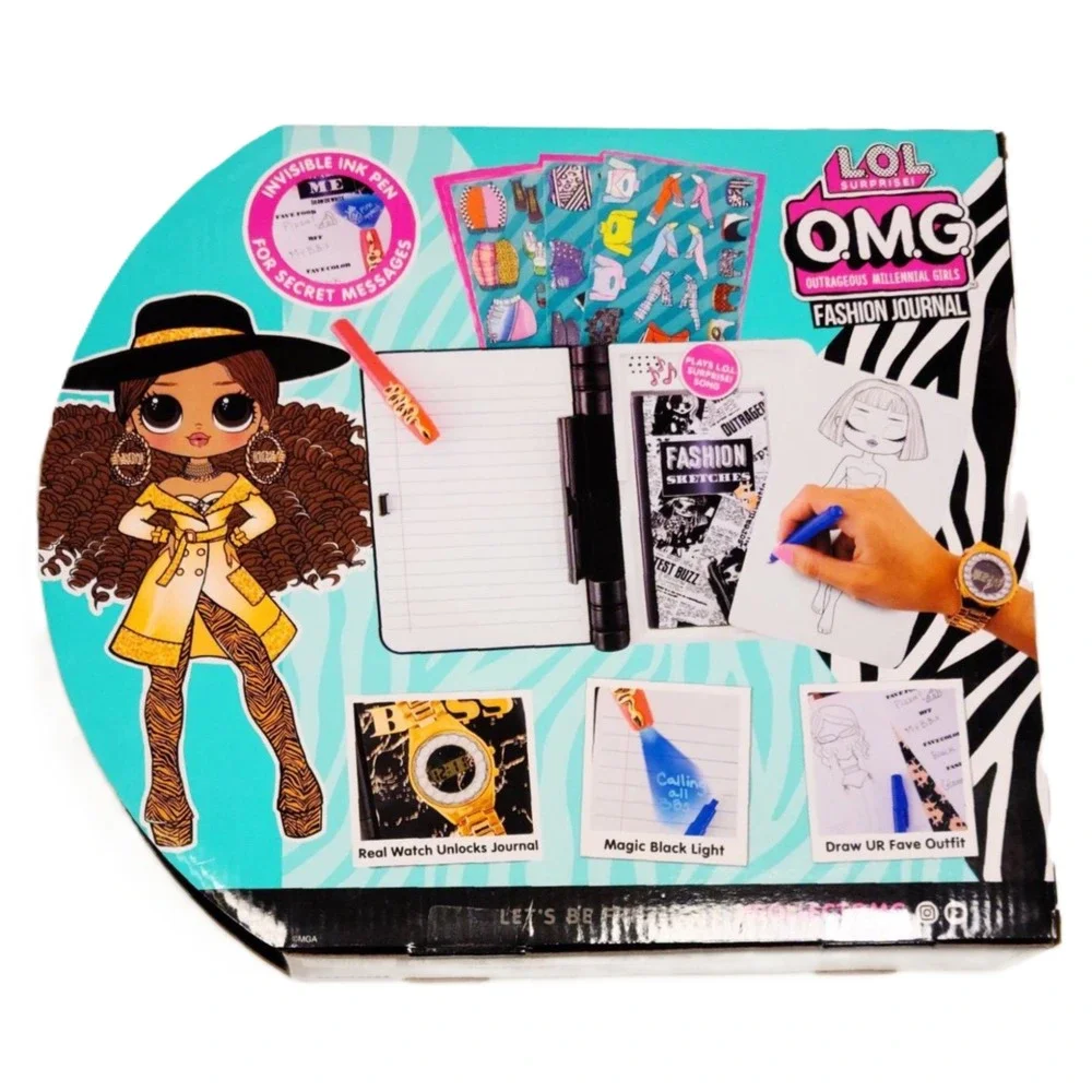 LOL Surprise OMG Da Boss Fashion Electronic Password Journal w Magic Black Light
